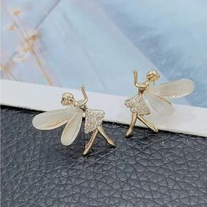 Enchanting Angel and Elf stud earrings